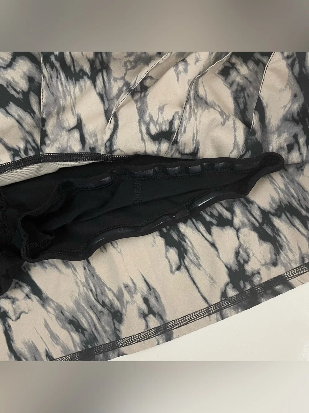 lululemon Run Pace Setter Skirt Skort Granite Black Size 10Tall